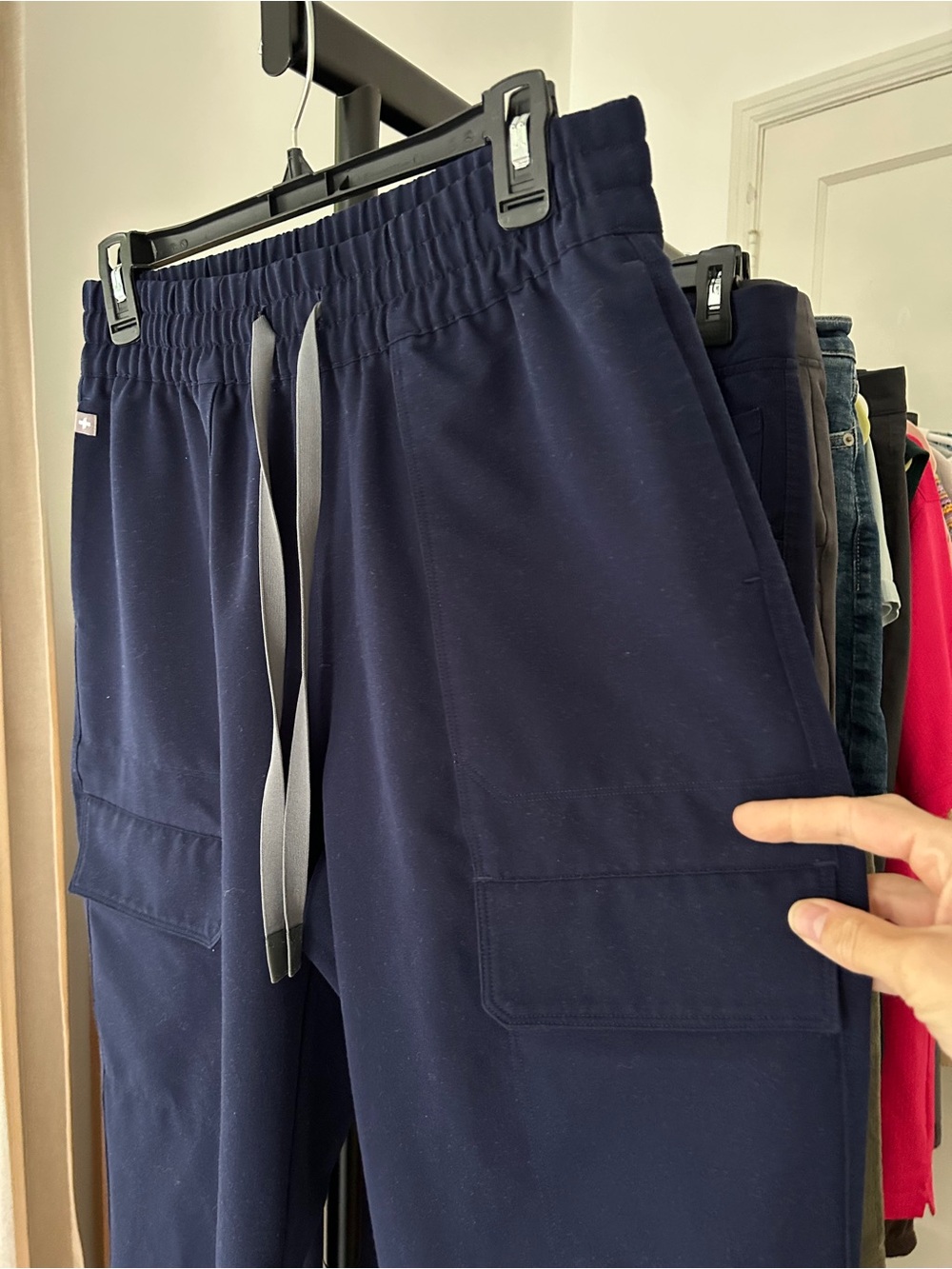 Figs High Waisted Scrub Pants. Size Medium. 29” inseam. Navy - Picture 5 of 7